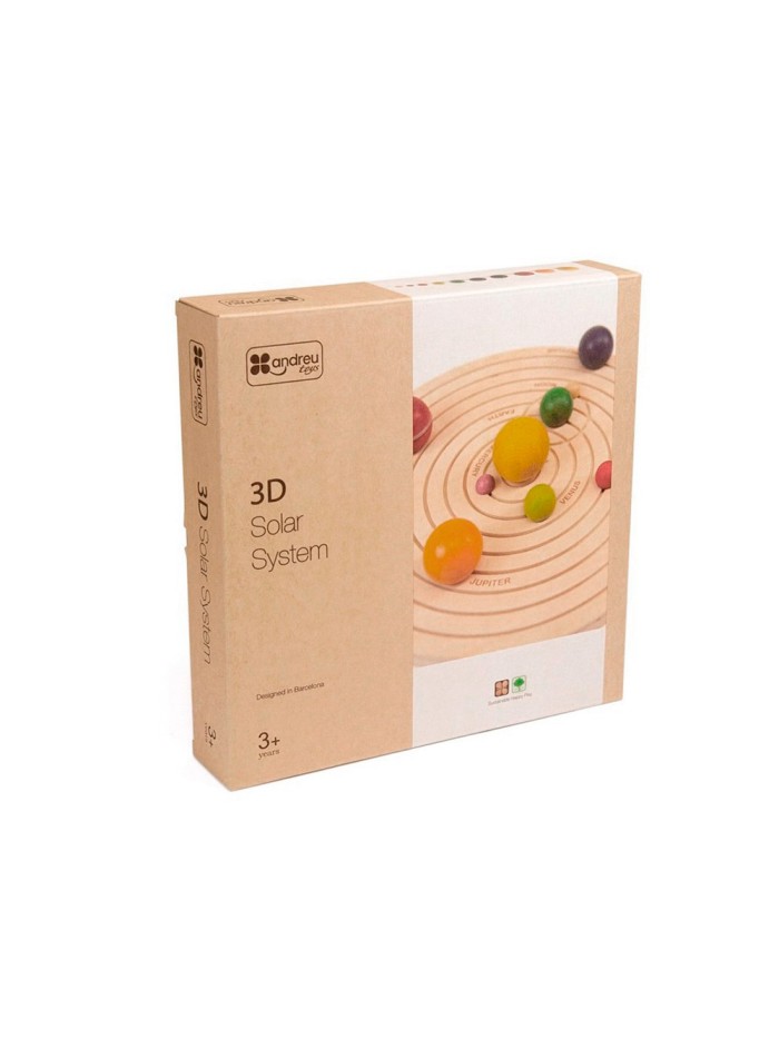 Juego didactico andreutoys sistema solar 3d madera Juego didactico andreutoys sistema solar 3d madera