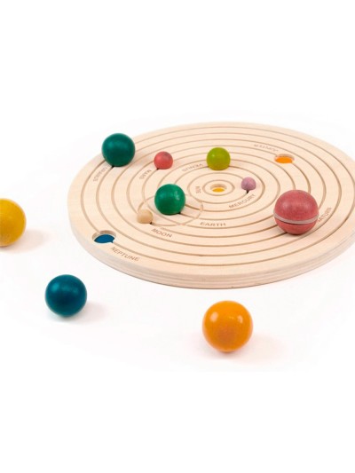 Juego didactico andreutoys sistema solar 3d madera