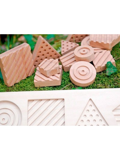 Juego didactico andreutoys formas geosensoriales madera 12 piezas