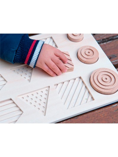 Juego didactico andreutoys formas geosensoriales madera 12 piezas