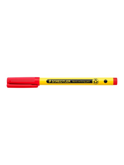Rotulador staedtler noris writing pen 307 tinta base de agua punta fina trazo 0,6 mm rojo