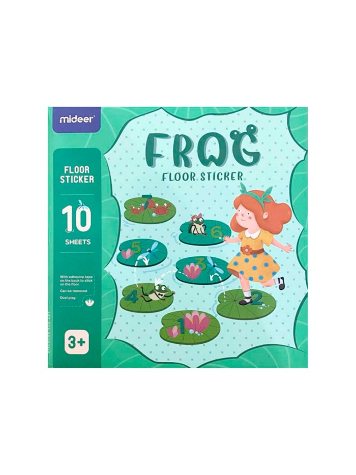 Juego didactico mideer rana con 63 adhesivos para suelo removibles Juego didactico mideer rana con 63 adhesivos para suelo removibles