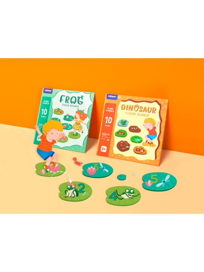 Juego didactico mideer dinosaurio con 64 adhesivos para suelo removibles