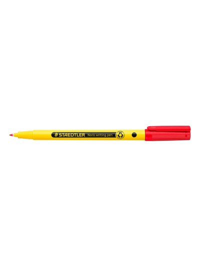 Rotulador staedtler noris writing pen 307 tinta base de agua punta fina trazo 0,6 mm rojo