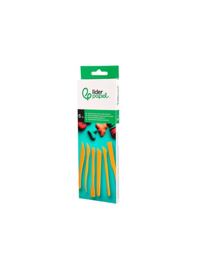 Instrumentos de modelar liderpapel para arcilla y plastilina caja de 6 piezas