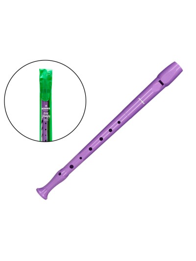 Flauta hohner 9508 color lavanda funda verde y transparente