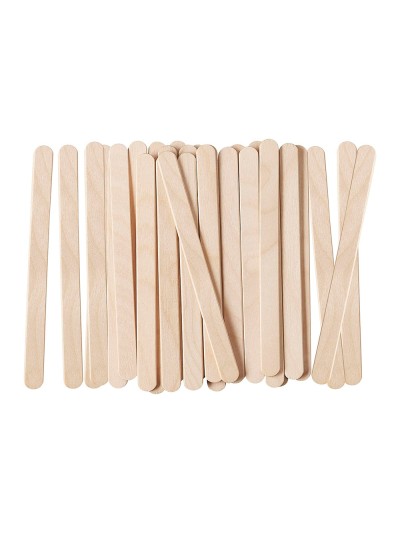 Palitos de madera liderpapel color natural 15 x 1,8 cm bolsa con 50 unidades
