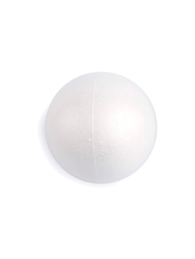 Figura de espuma blanca liderpapel bola de 7 cm bolsa con 6 unidades