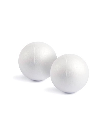 Figura de espuma blanca liderpapel bola de 7 cm bolsa con 6 unidades
