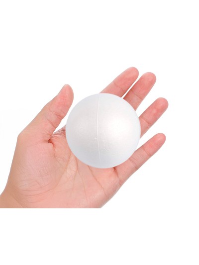 Figura de espuma blanca liderpapel bola de 7 cm bolsa con 6 unidades
