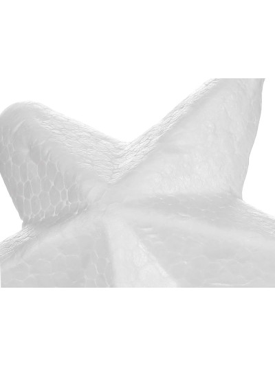 Figura de espuma blanca liderpapel estrella de 4 cm bolsa con 6 unidades