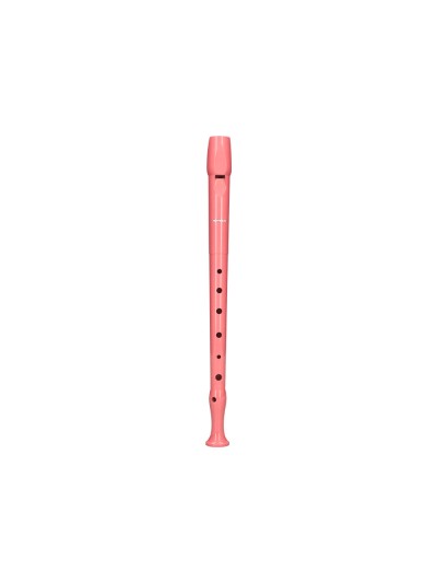 Flauta hohner 9508 color coral funda verde y transparente