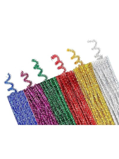 Limpiapipas de chenilla liderpapel 30 cm colores brillantes surtidos bolsa de 100 unidades