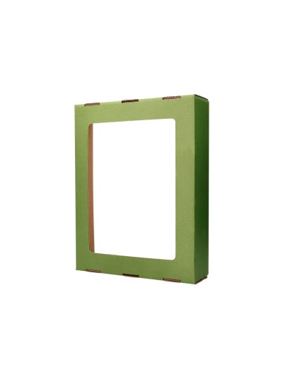 Contenedor papelera reciclaje liderpapel ecouse carton 100% reciclado y reciclable 70 litros 450x350x650 mm