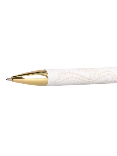 Boligrafo belius wild west aluminio color crema dorado tinta color azul caja de diseño