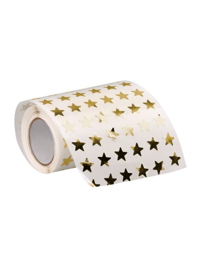 Gomets liderpapel autoadhesivo estrellas doradas surtidas 2500 unidades en caja de carton