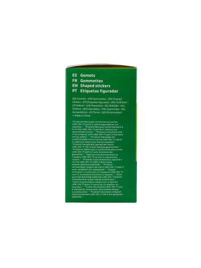 Gomets liderpapel autoadhesivo estrellas plateadas 20 mm 1500 unidades en caja de carton