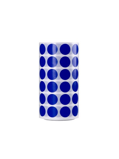 Gomets liderpapel autoadhesivo circulos 15 mm azul rollo de 2500 unidades en caja de carton