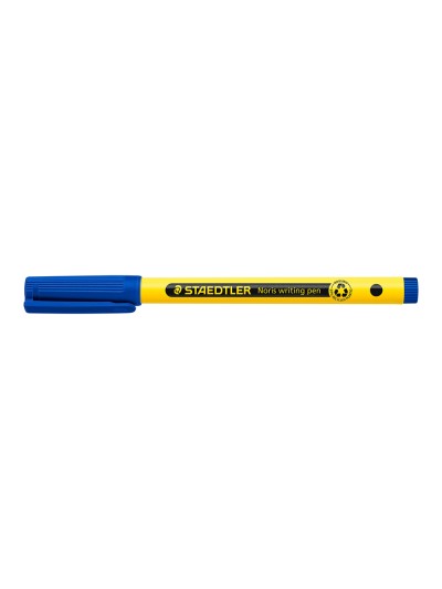 Rotulador staedtler noris writing pen 307 tinta base de agua punta fina trazo 0,6 mm azul