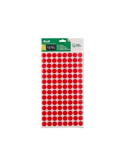 Gomets liderpapel figuras surtidas bolsa de 12 hojas figuras geometricas pequeñas colores surtidos