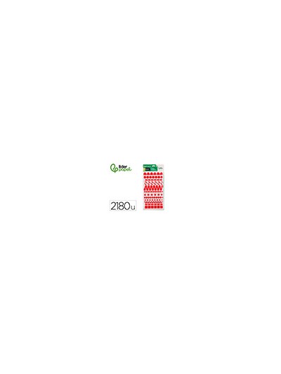 Gomets liderpapel figuras surtidas bolsa de 20 hojas circulos triangulos estrellas cuadrados colores surtidos