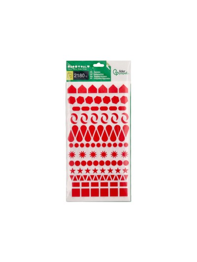 Gomets liderpapel figuras surtidas bolsa de 20 hojas circulos triangulos estrellas cuadrados colores surtidos