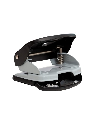 Taladrador q-connect kf14221 2 taladros color negro abertura 3,5 mm capacidad 40 hojas