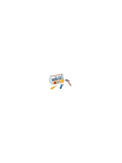 Juego infantil imaginovo madera maletin de herramientas +3 años 18 piezas 21,4x13,2x11cm