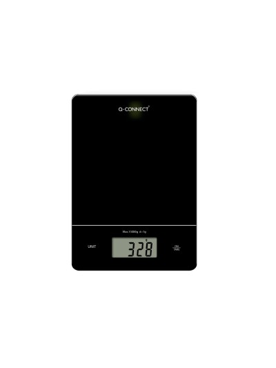 Bascula precision q-connect digital con pantalla lcd precision 1 gr capacidad de 5 gr a 15 kg 240x170x17,5mm