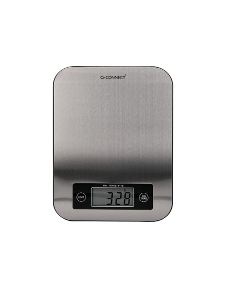 Bascula precision q-connect digital con pantalla lcd precision 1 gr capacidad de 5 gr a 10 kg 215x165x16mm