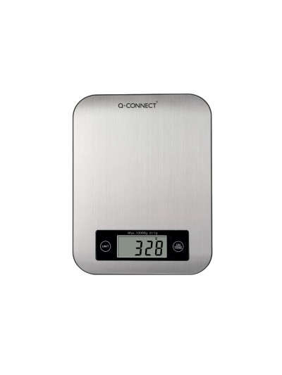 Bascula precision q-connect digital con pantalla lcd precision 1 gr capacidad de 5 gr a 10 kg 215x165x16mm