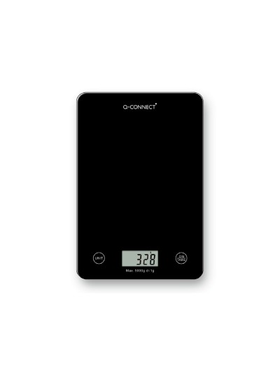 Bascula precision q-connect digital con pantalla lcd precision 1 gr capacidad de 5 gr a 5 kg 200x135x16mm