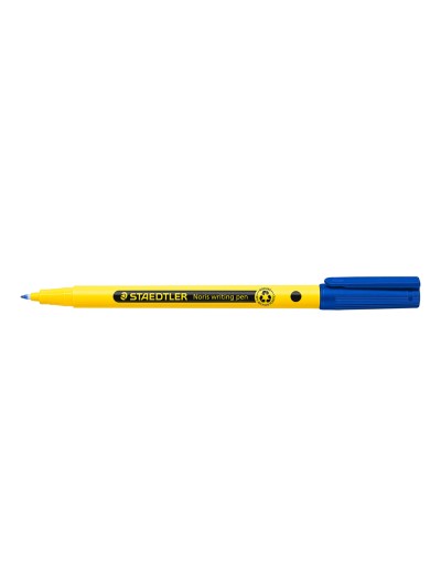 Rotulador staedtler noris writing pen 307 tinta base de agua punta fina trazo 0,6 mm azul