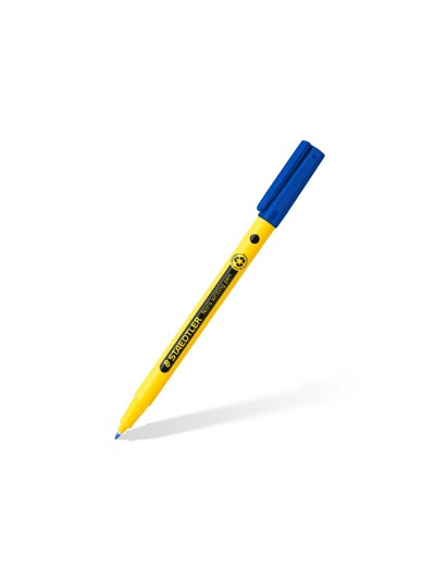 Rotulador staedtler noris writing pen 307 tinta base de agua punta fina trazo 0,6 mm azul