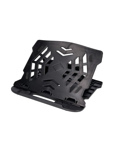 Soporte q-connect para portatil hasta 17/' ajustable 7 angulos diferentes color negro 260x280x60 mm