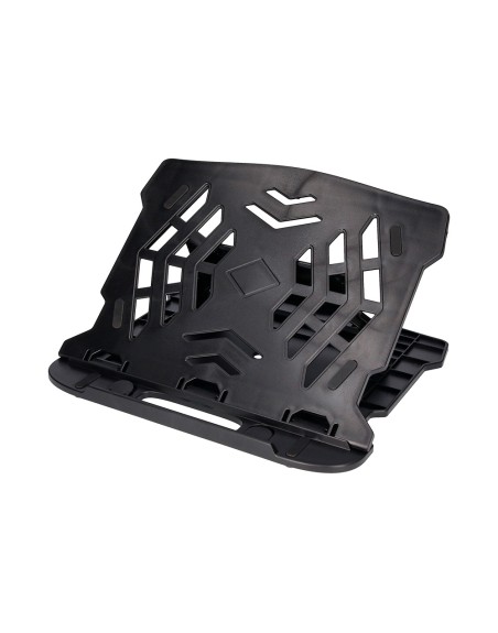 Soporte q-connect para portatil hasta 17/' ajustable 7 angulos diferentes color negro 260x280x60 mm