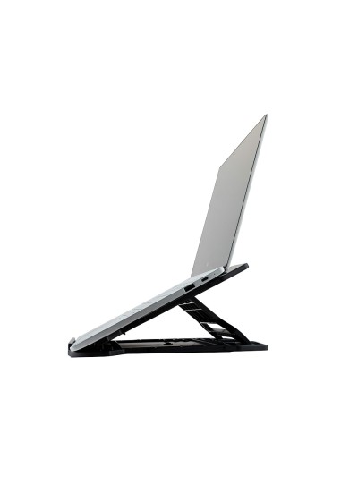 Soporte q-connect para portatil hasta 17/' ajustable 7 angulos diferentes color negro 260x280x60 mm