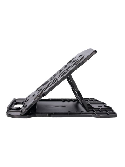 Soporte q-connect para portatil hasta 17/' ajustable 7 angulos diferentes color negro 260x280x60 mm
