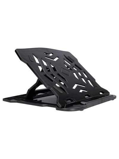 Soporte q-connect para portatil hasta 17/' ajustable 7 angulos diferentes color negro 260x280x60 mm