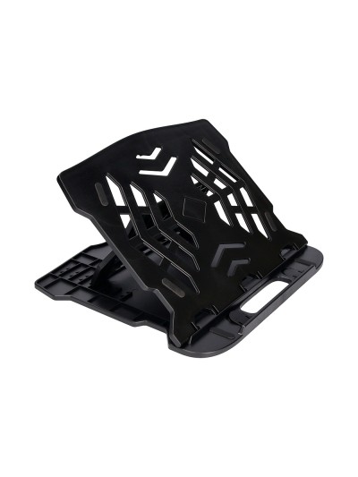 Soporte q-connect para portatil hasta 17/' ajustable 7 angulos diferentes color negro 260x280x60 mm