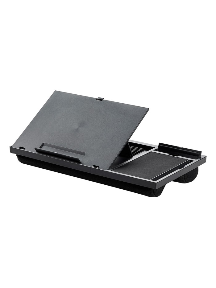 Soporte q-connect ancho para portatil movil raton hasta 17/' ajustable 7 angulos diferentes color negro Soporte q-connect ancho para portatil movil raton hasta 17/' ajustable 7 angulos diferentes color negro