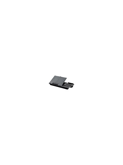 Soporte q-connect ancho para portatil movil raton hasta 17/' ajustable 7 angulos diferentes color negro