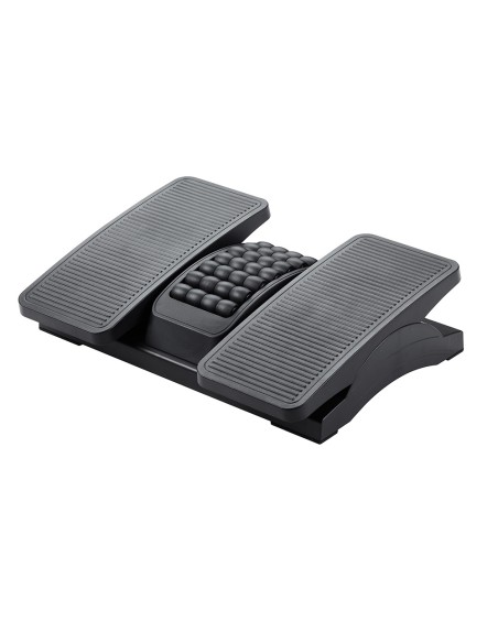 Reposapies plastico q-connect ajustable derecha izquierda 2 alturas efecto masaje 430x320x110 mm