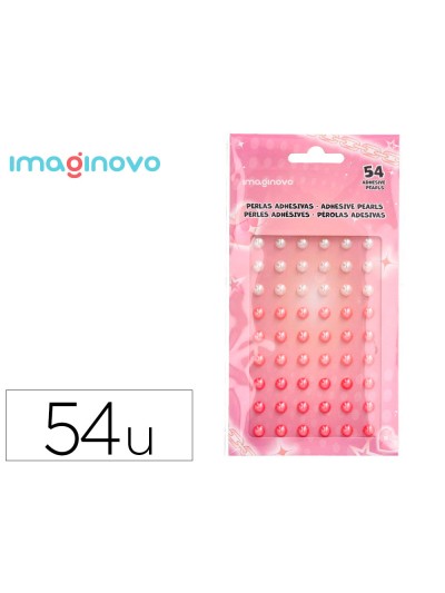 Pegatinas imaginovo gemas blancas y rosas brillantes con relieve para todas superficies 190x105 mm en