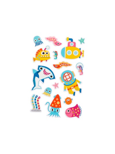 Pegatinas imaginovo luminosas submarino con relieve 190x105 mm en blister