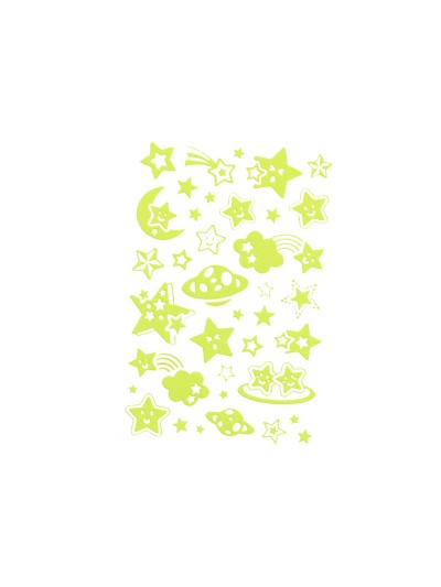 Pegatinas imaginovo luminosas estrellas con relieve 190x105 mm en blister
