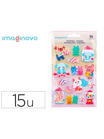 Pegatinas imaginovo dulces magic dreams con relieve 210x130 mm en blister
