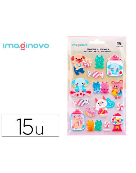 Pegatinas imaginovo dulces magic dreams con relieve 210x130 mm en blister