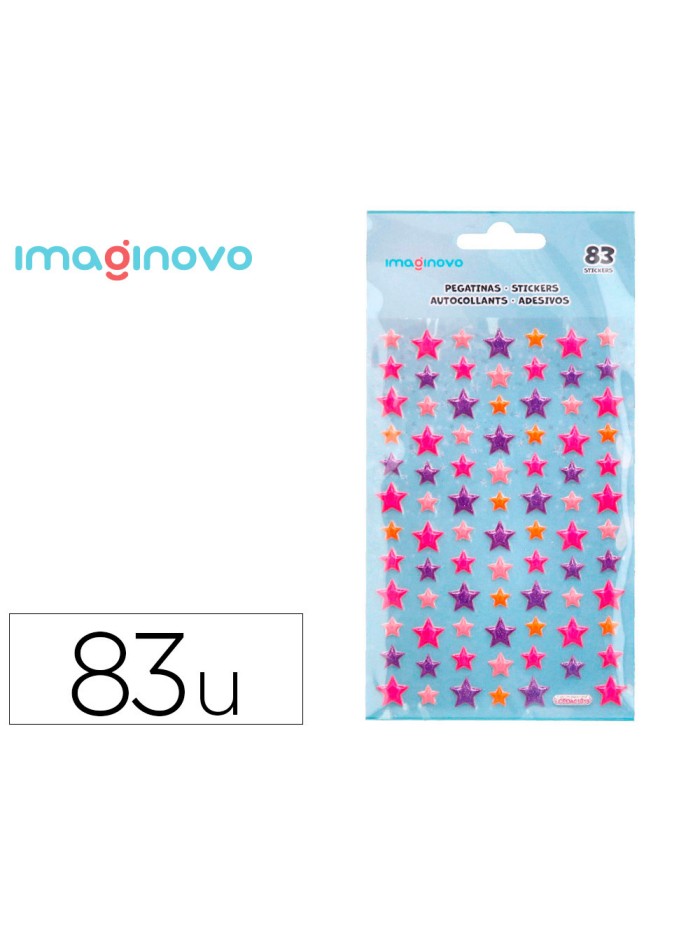 Pegatinas imaginovo estrellas magic dreams con relieve 190x105 mm en blister Pegatinas imaginovo estrellas magic dreams con relieve 190x105 mm en blister