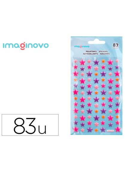 Pegatinas imaginovo estrellas magic dreams con relieve 190x105 mm en blister